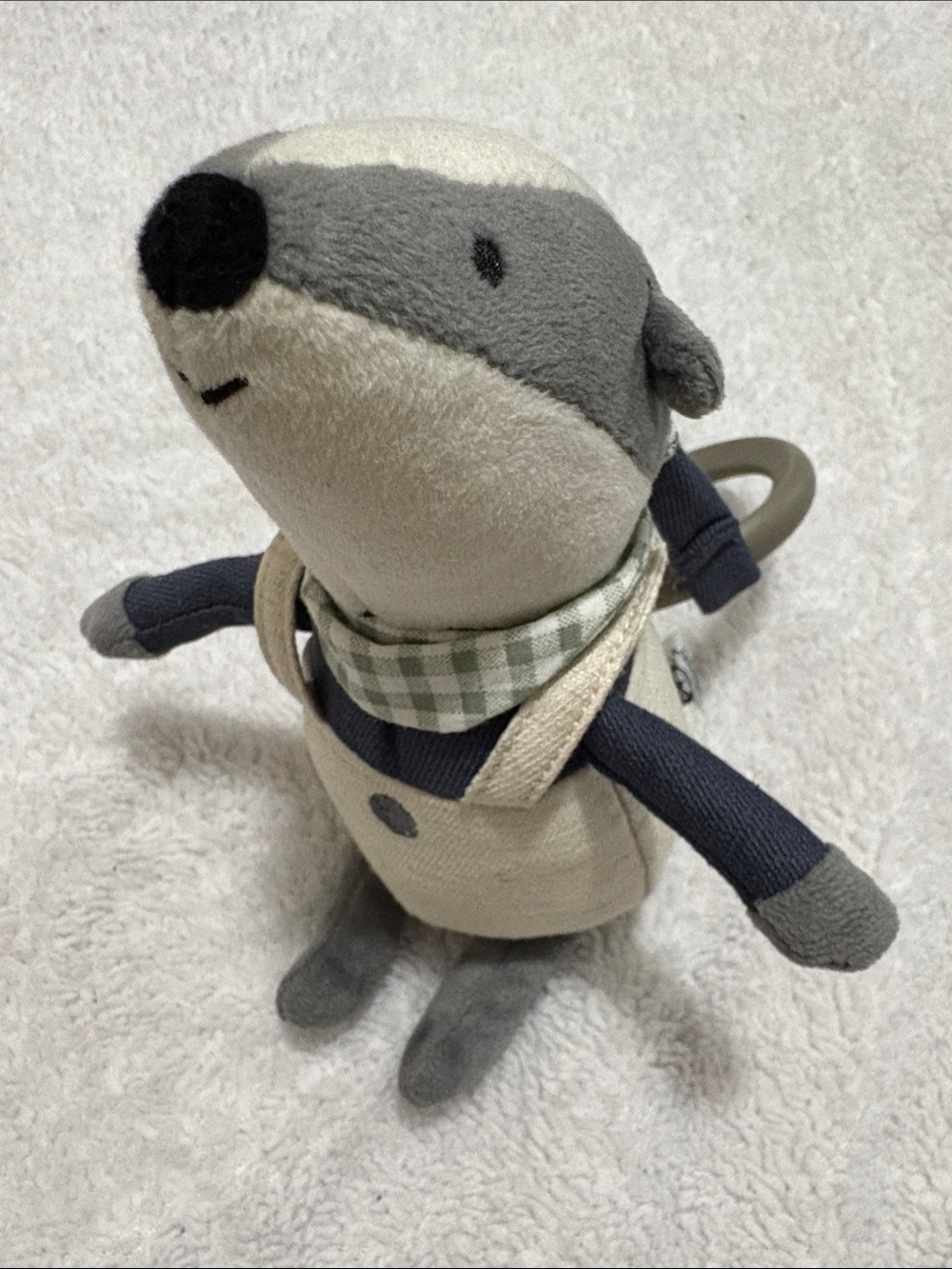 Jellycat Little Rambler Badger Rattle - Picture 2 of 7
